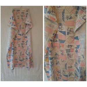 Vintage rag doll curtain